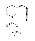 (R)-3-(叠氮甲基)哌啶-1-羧酸叔丁酯 结构式