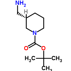 (S)-1-Boc-3-氨甲基哌啶 结构式