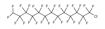 1-氯-1,1,2,2,3,3,4,4,5,5,6,6,7,7,8,8,9,9,10,10,11,11,12,12,13,13-二十六氟十三烷 结构式
