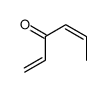 (E)-己-1,4-二烯-3-酮 结构式