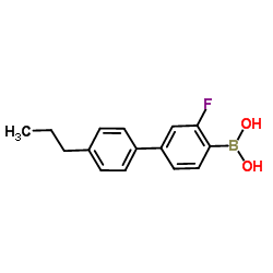 3-氟-4'-丙基联苯硼酸 结构式