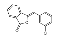 3-[(3-氯苯基)亚甲基]-2-苯并呋喃-1-酮 结构式