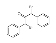 1,3-二溴-1,3-二苯基丙-2-酮 结构式