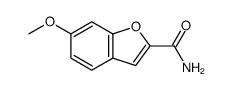 6-甲氧基苯并呋喃-2-酰胺 结构式