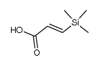 (E)-3-三甲基硅基丙烯酸 结构式