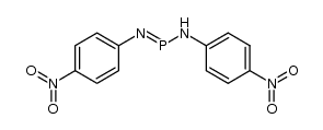 N,N'-双(4-硝基苯基)磷亚胺酰胺 结构式