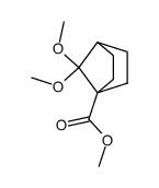7,7-二甲氧基降冰片烷-1-羧酸甲酯 结构式