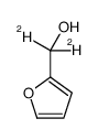 糠醇-D2 结构式