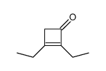 2,3-二乙基-2-环丁烯-1-酮 结构式
