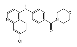 [4-[(7-氯喹啉-4-基)氨基]苯基]-吗啉-4-基甲酮 结构式
