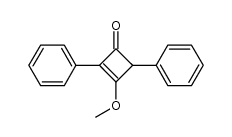 2,4-二苯基-3-甲氧基-2-环丁烯-1-酮 结构式