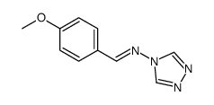 N-(4-甲氧基苯亚甲基)-4H-1,2,4-三唑-4-胺 结构式