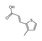 (E)-3-(3-甲基噻吩-2-基)丙烯酸 结构式
