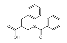 3-(苯甲酰硫代)-2-苯甲基丙酸 结构式