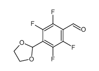 4-(1,3-二氧戊环-2-基)-2,3,5,6-四氟苯甲醛 结构式