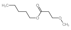 3-甲氧基丙酸戊酯 结构式