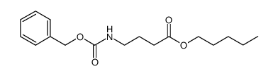 4-benzyloxycarbonylaminobutyric acid pentyl ester 结构式