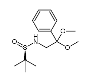 2-Propanesulfinamide, N-(2,2-dimethoxy-2-phenylethyl)-2-methyl-, [S(R)]- 结构式
