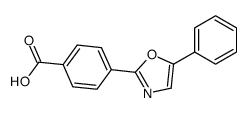 4-(5-苯基-1,3-恶唑-2-基)苯甲酸 结构式