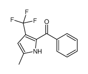 (5-METHYL-3-TRIFLUOROMETHYL-1H-PYRROL-2-YL)-PHENYL-METHANONE 结构式