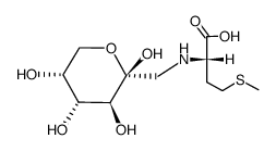 N-(1-脱氧-β-D-吡喃果糖-1-基)-L-甲硫氨酸 结构式