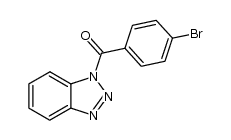 1H-苯并三唑-1-基(4-溴苯基)甲酮 结构式