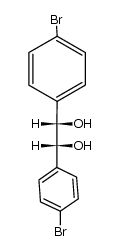 内消旋-1,2-双(4-溴苯基)乙烷-1,2-二醇 结构式