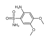 2-氨基-4,5-二甲氧基苯磺酰胺 结构式