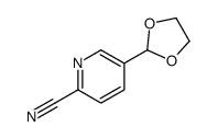 5-(1,3-二氧戊环-2-基)吡啶腈 结构式