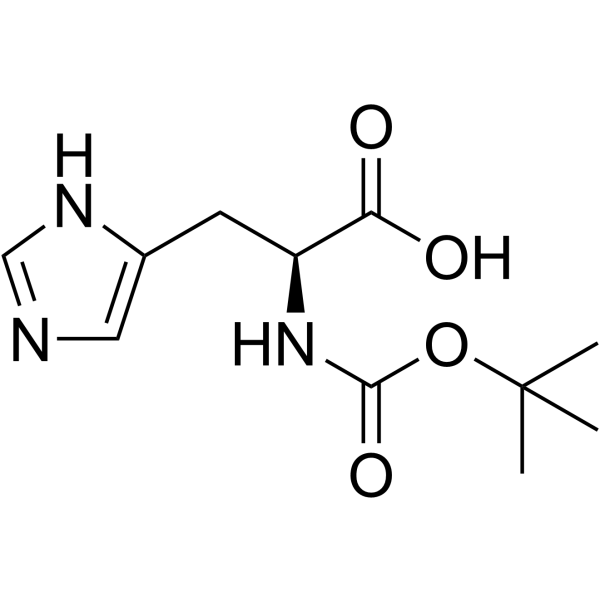 N-Boc-L-组氨酸 结构式