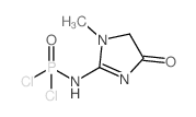 N-(4,5-二氢-1-甲基-4-氧代-1H-咪唑-2-基)氨基磷酰二氯 结构式