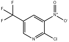 2-氯-3-硝基-5-（三氟甲基）吡啶 结构式
