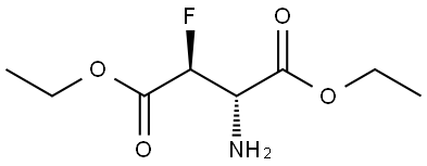 erythro-3-氟-D-天冬氨酸二乙酯 结构式