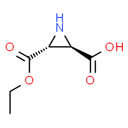 (2R,3R)-氮丙啶-2,3-二羧酸单乙酯 结构式