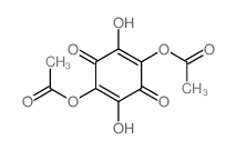 2,5-二乙酰氧基-3,6-羟基-1,4-苯醌 结构式