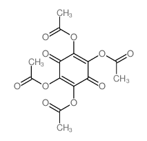 2,5-Cyclohexadiene-1,4-dione, 2,3,5,6-tetrakis(acetyloxy)- 结构式