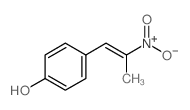 4-[(E)-2-硝基丙-1-烯基]苯酚 结构式