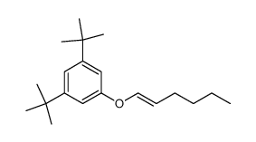 1,3-二叔丁基-5-[(1E)-1-己烯-1-基氧基]苯 结构式
