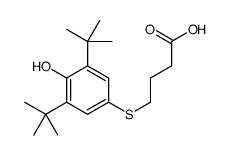 4-(3,5-二叔丁基-4-羟基苯基)硫代丁酸 结构式