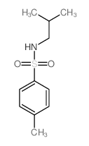4-甲基-N-(2-甲基丙基)苯磺酰胺 结构式