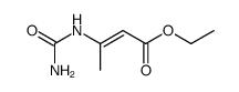 2-丁烯酸-3-[(氨基羰基)氨基]-(2Z)-乙酯 结构式
