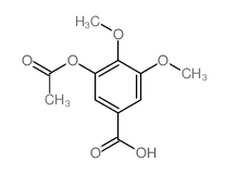 3-乙酰氧基-4,5-二甲氧基苯甲酸 结构式