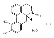 阿朴吗啡盐酸盐半水合物 结构式