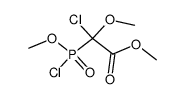 2-氯-2-(氯甲氧基膦酰基)-2-甲氧基乙酸甲酯 结构式