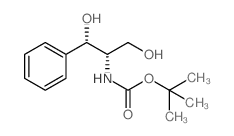 ((1R,2R)-2-羟基-1-羟甲基-2-苯基乙基)氨基甲酸叔丁酯 结构式