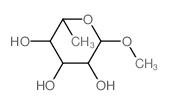 甲基-α-D-吡喃鼠李糖苷 结构式