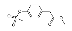 4-[(甲磺酰基)氧基]苯乙酸甲酯 结构式