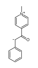 2-(1-甲基吡啶-1-鎓-4-基)-2-氧代-1-苯基乙烷-1-负离子 结构式