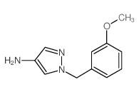 1-(3-甲氧基苄基)-1H-吡唑-4-胺 结构式
