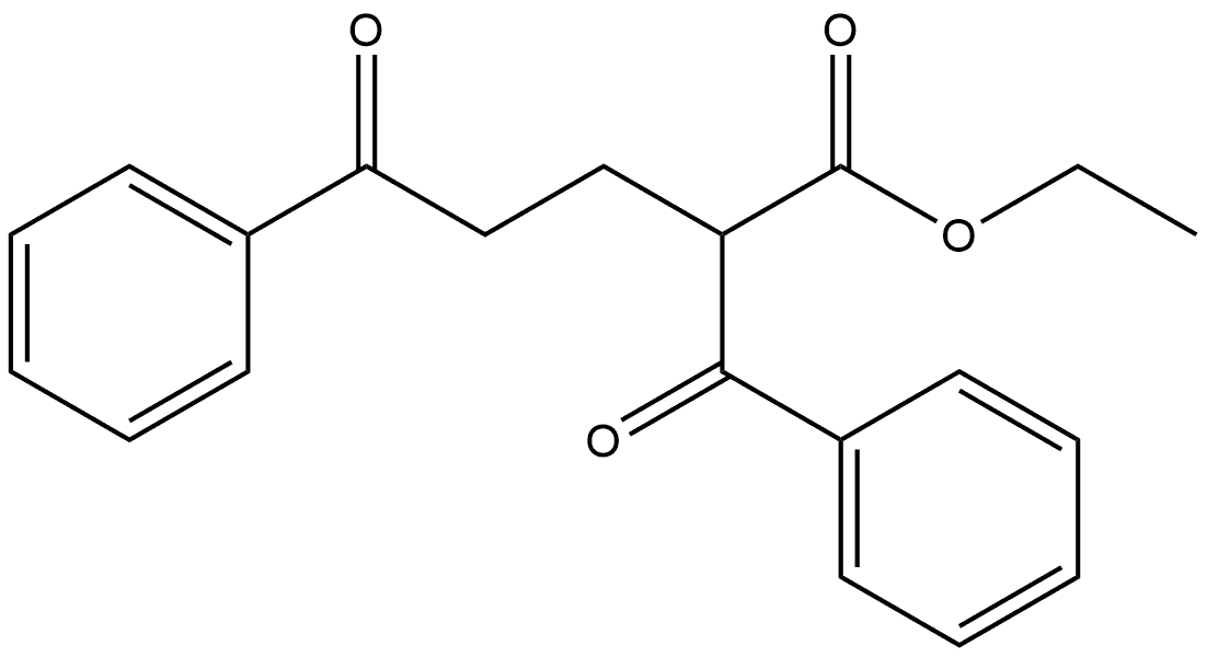 2-苯甲酰基-5-氧代-5-苯基戊酸乙酯 结构式